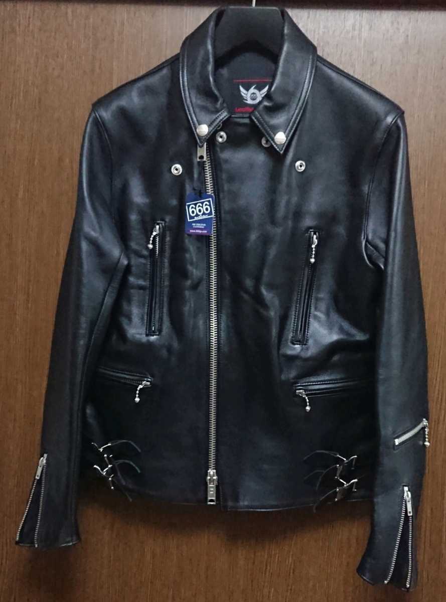 新品】新品！ 666 LJM-1TF ダブル ライダース ジャケット タイト