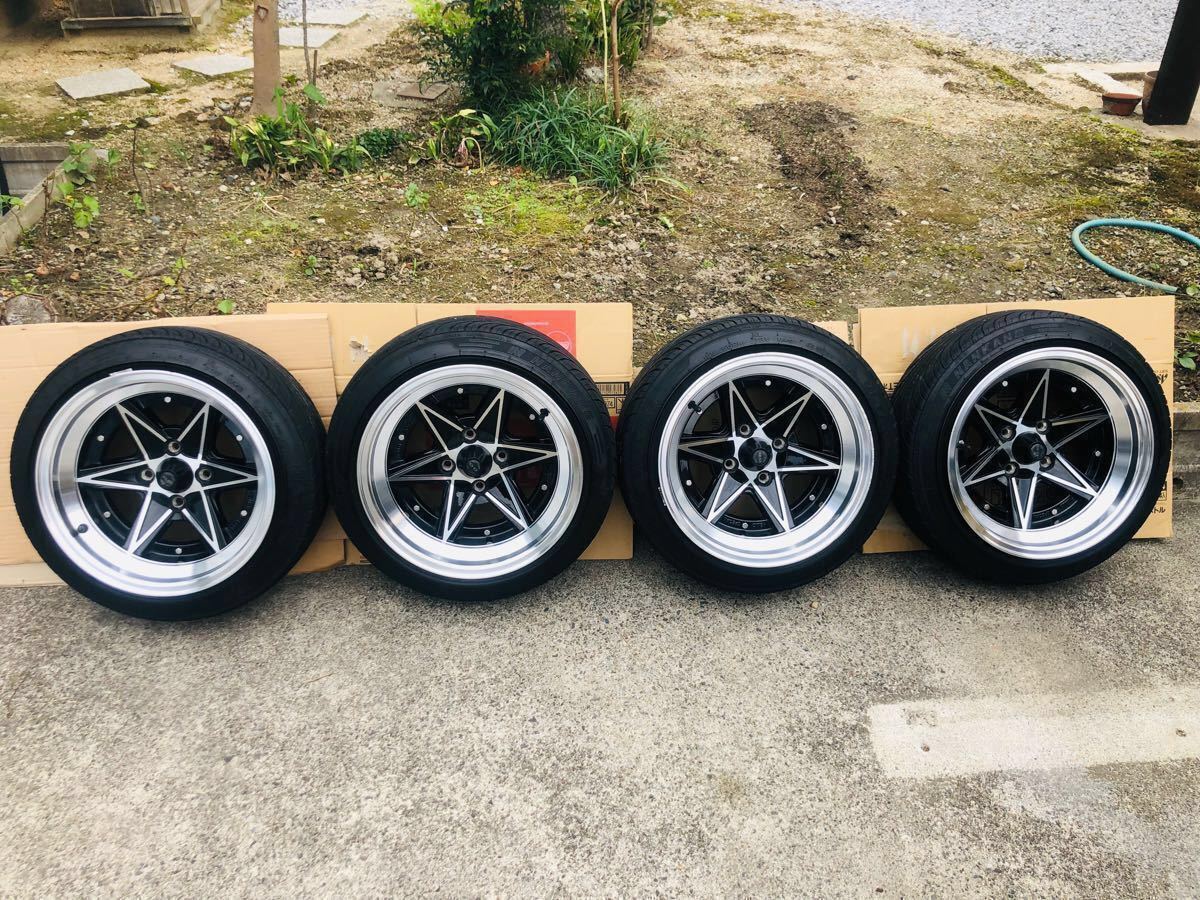 中古】深リム☆はろーすぺしゃる☆エイトシックス 7J 14インチ PCD100