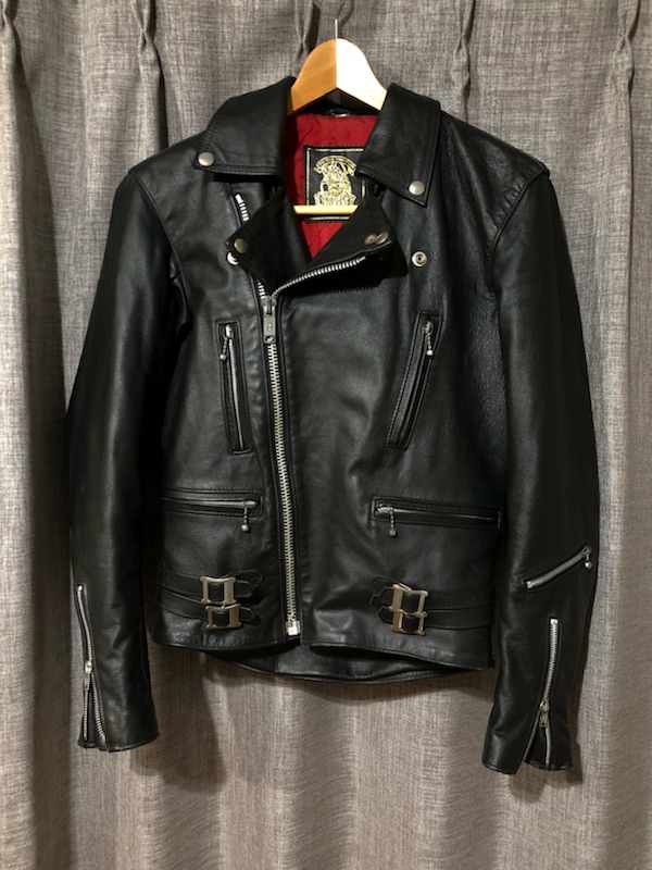 中古】旧タグ 666 イングランド製 UKライダースジャケット 32