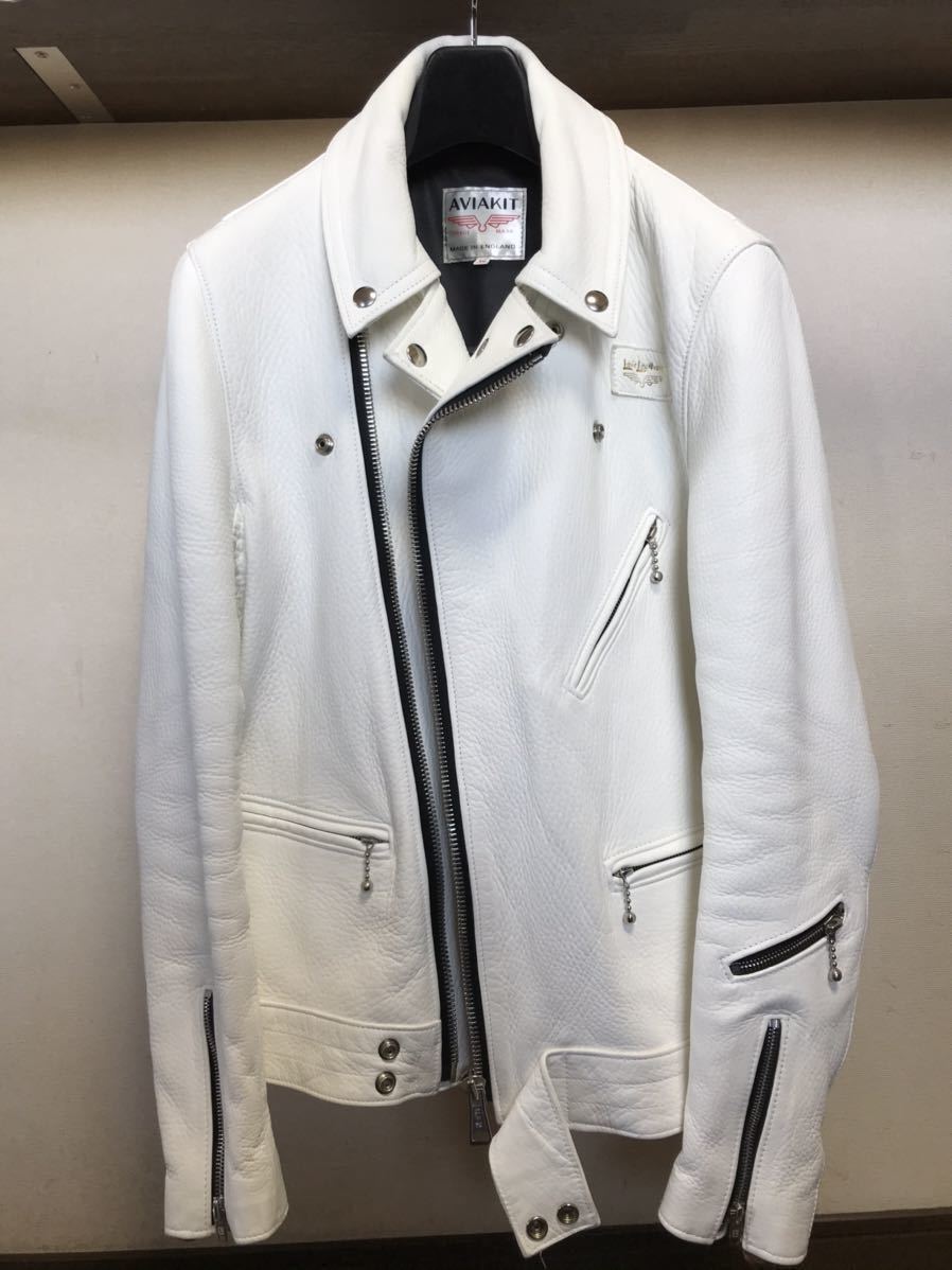 ルイスレザー リアルマッコイズ ディアスキン サイクロン 38 白