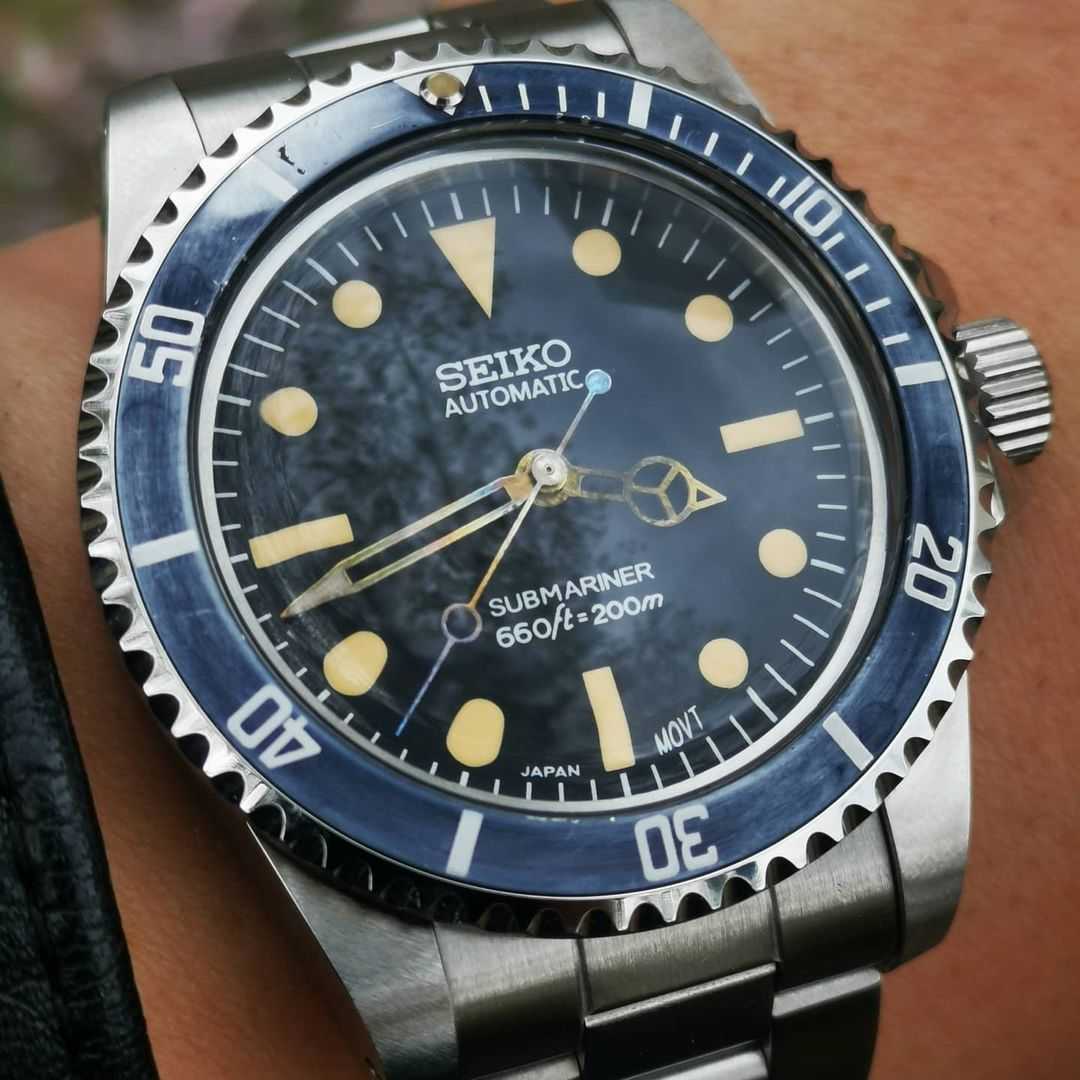 ヴィンテージミリタリーSEIKOサブマリーナMODカスタム SEIKO MOD
