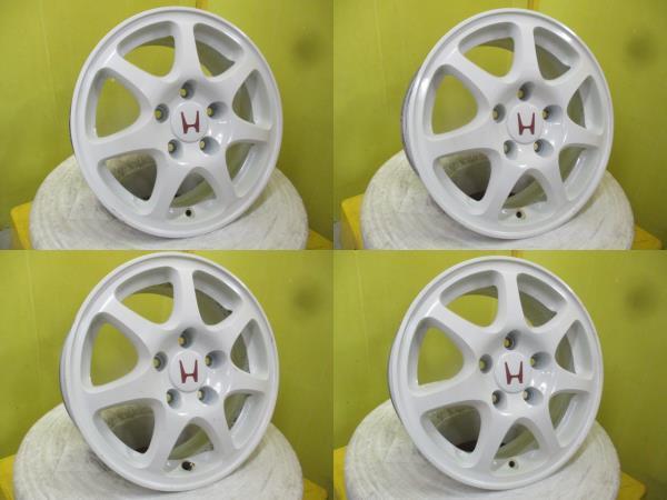 4本 ホンダ EK9 シビックタイプR純正 15インチ6J+50 5穴 5-114.3