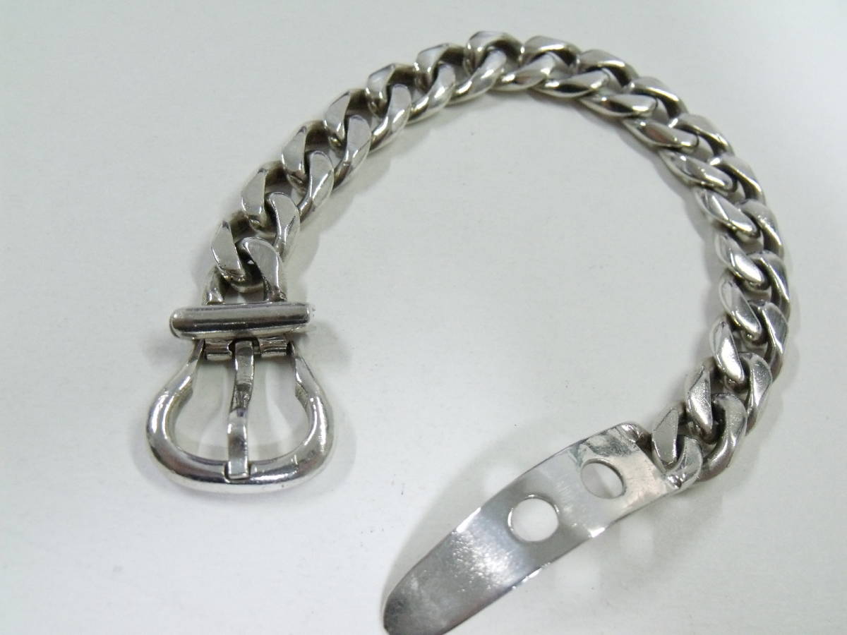 シルバー925 喜平チェーン クラシック ブレスレット ベルト バックル