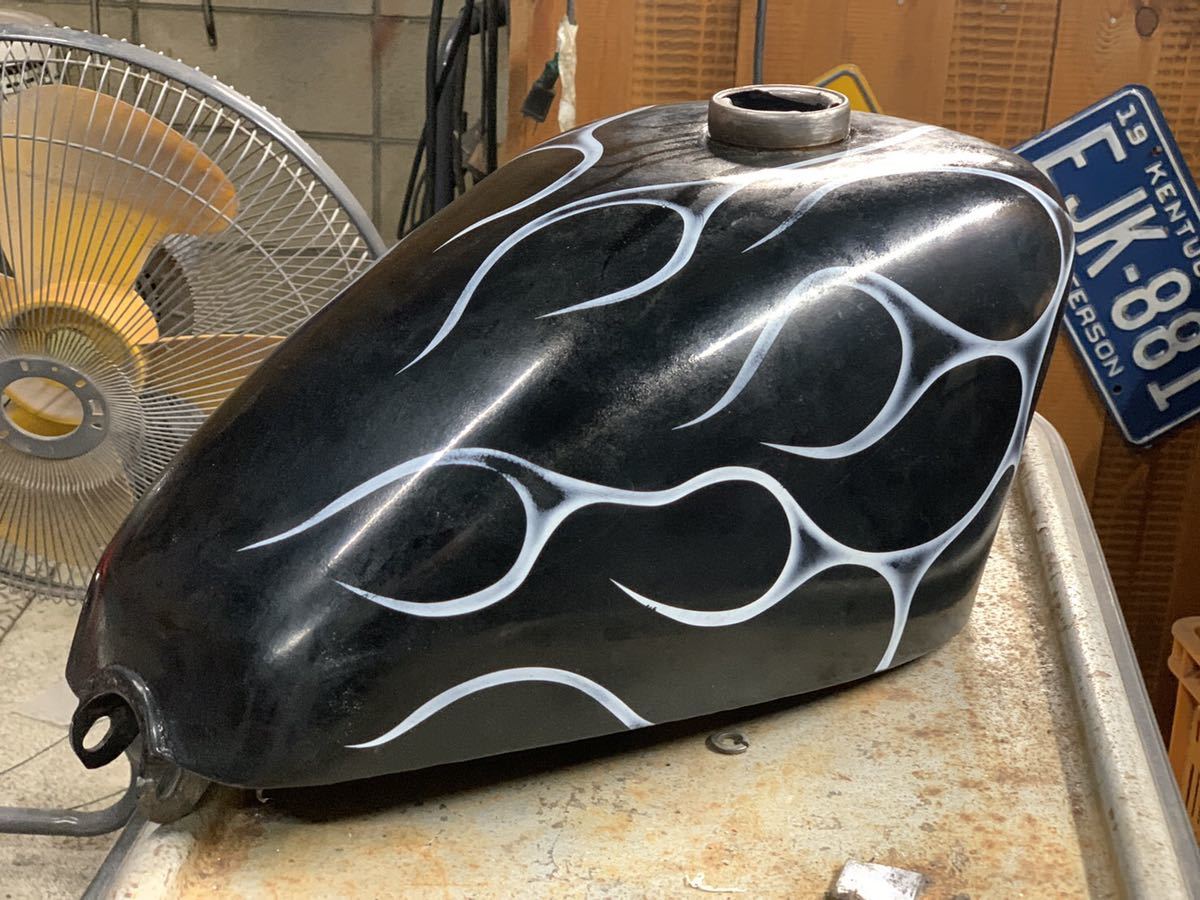 スポーツスタータンク カスタムペイント エイジング塗装 フレイムス