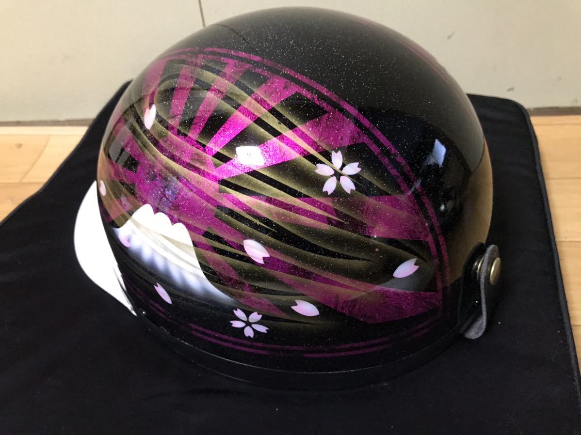 カスタムコルク半Candyピンク富士日章シルバーラメ