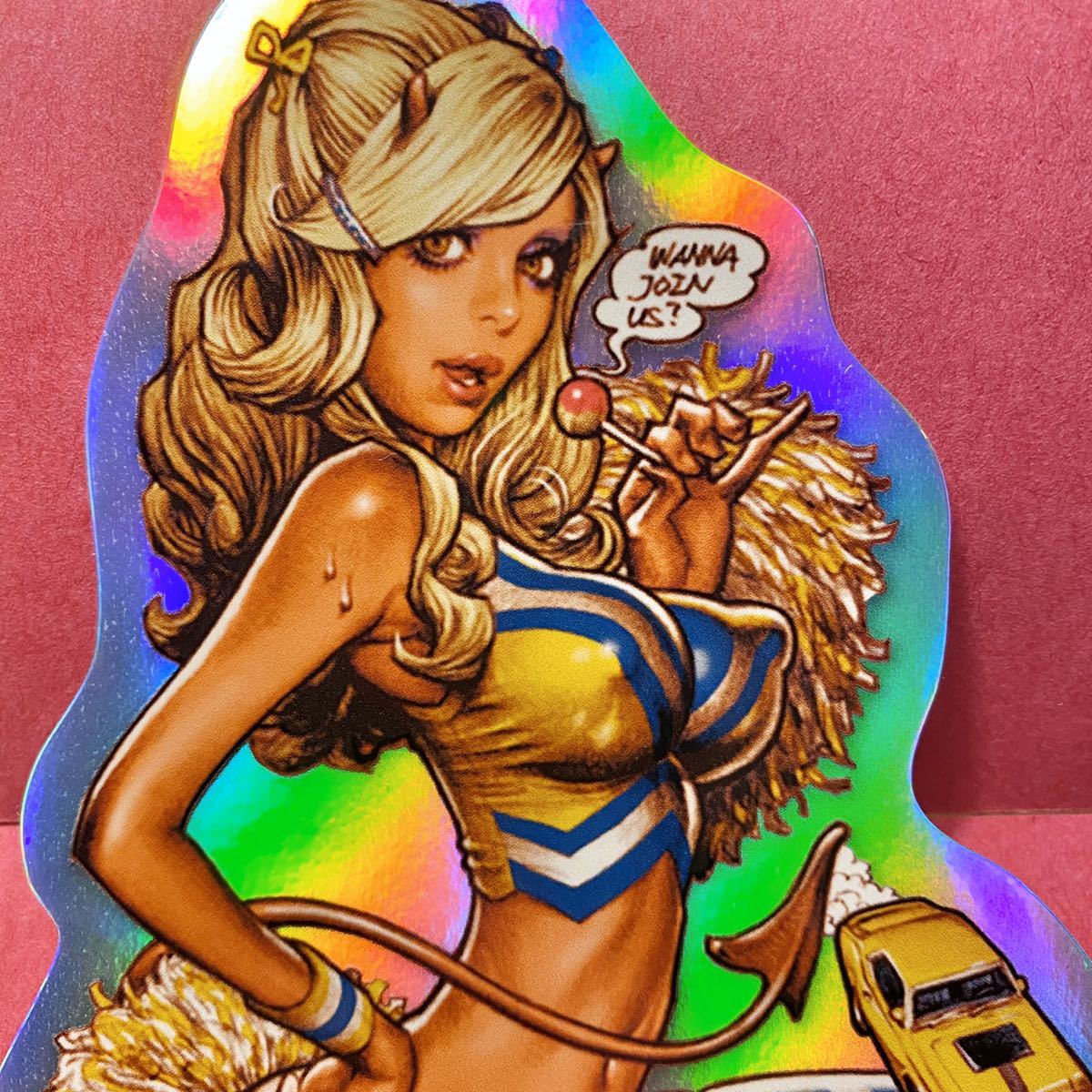 新品】ロッキンジェリービーン デビルズチアリーダーズ ステッカー