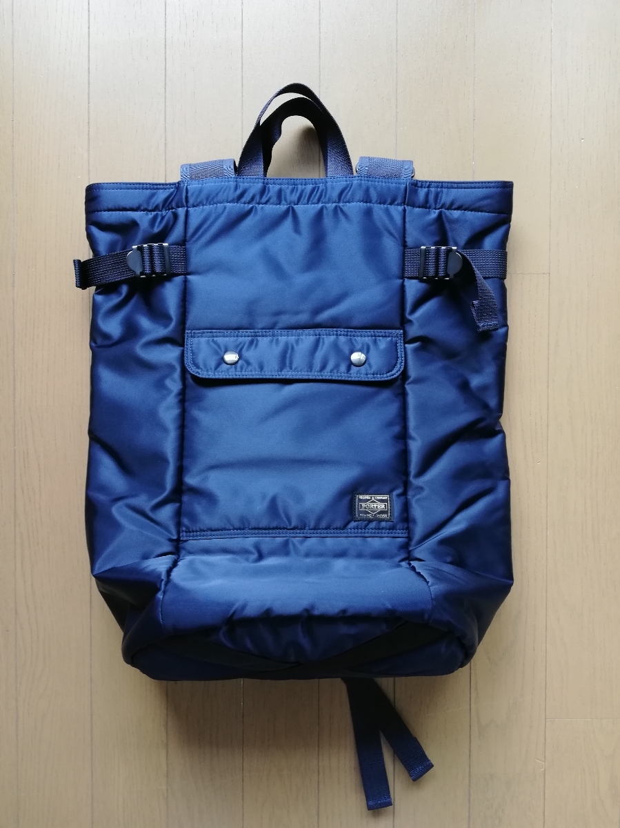中古】PORTER ポーター ミツカル別注 菊池亜希子 ポッケサック Navy