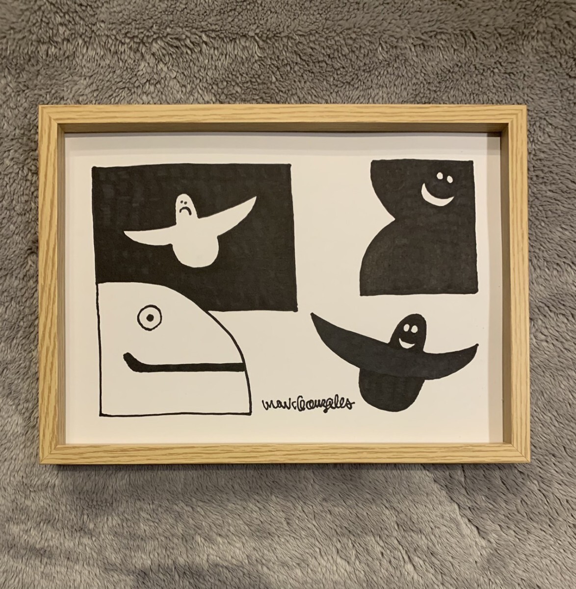 未使用に近い】MARK GONZALES GONZ マークゴンザレス 直筆イラスト