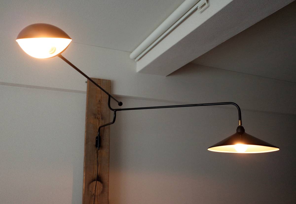 Serge Mouille リプロダクトウォールライト 2アーム 壁掛け照明】