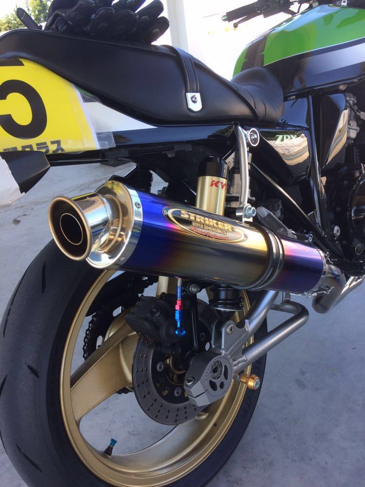カワサキ ZRX400/Ⅱ用 STRIKER ストライカー チタン フルエキ 手曲げ
