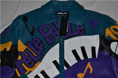 Pelle Pelle Men's 50 YEARS OF HIP HOP LEATHER JACKET PURPLE All