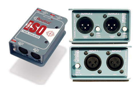 Radial Twin ISO two channel line level isolator