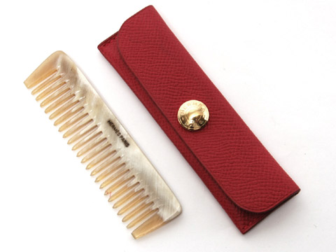 コーム(くし) ケース付き クシュベル レッド