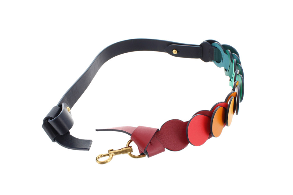 ショルダーストラップ レザー マルチカラー 新品同様