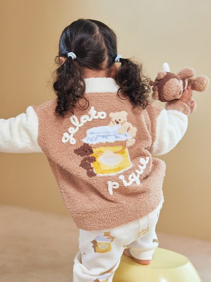 BABY】ベビモコはちみつベアピケジャン(ポンチョ・パーカ)｜ルーム