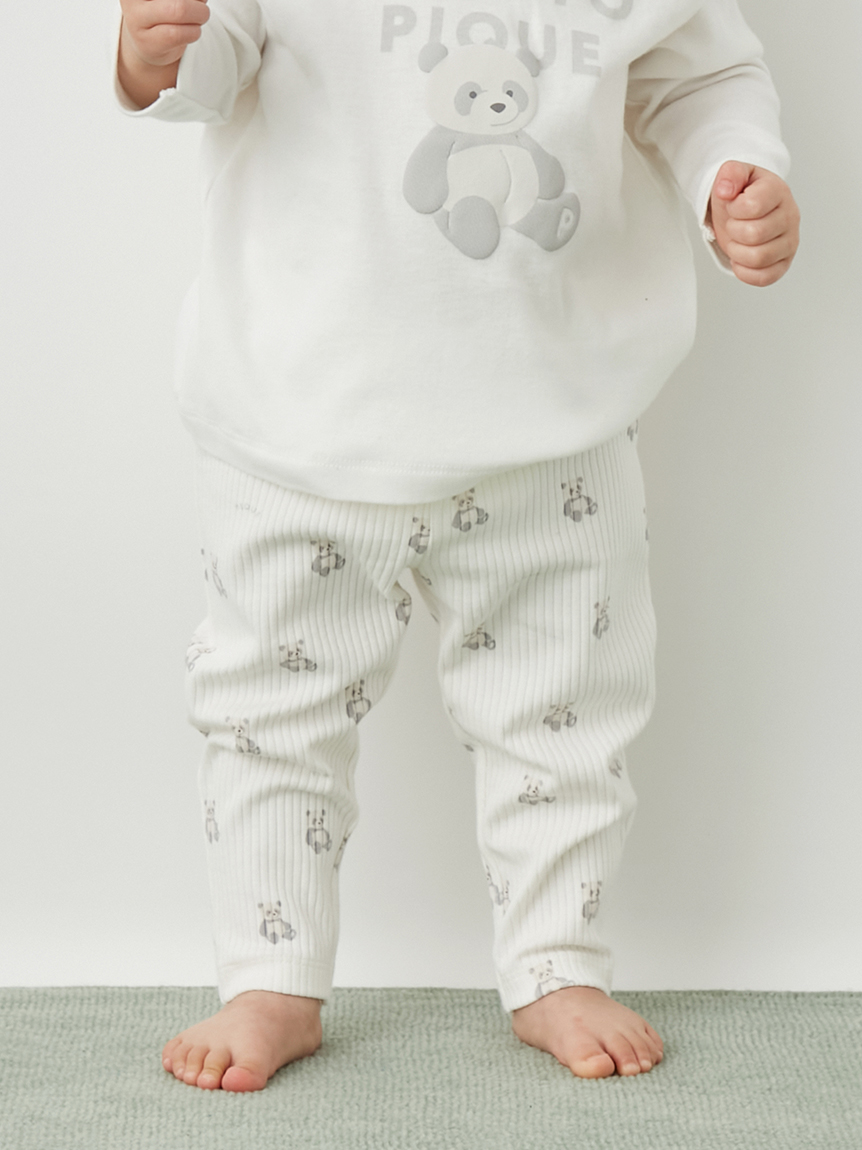 BABY】ぬいぐるみ柄レギンスパンツ(カットソー＆Tシャツ)｜ルーム