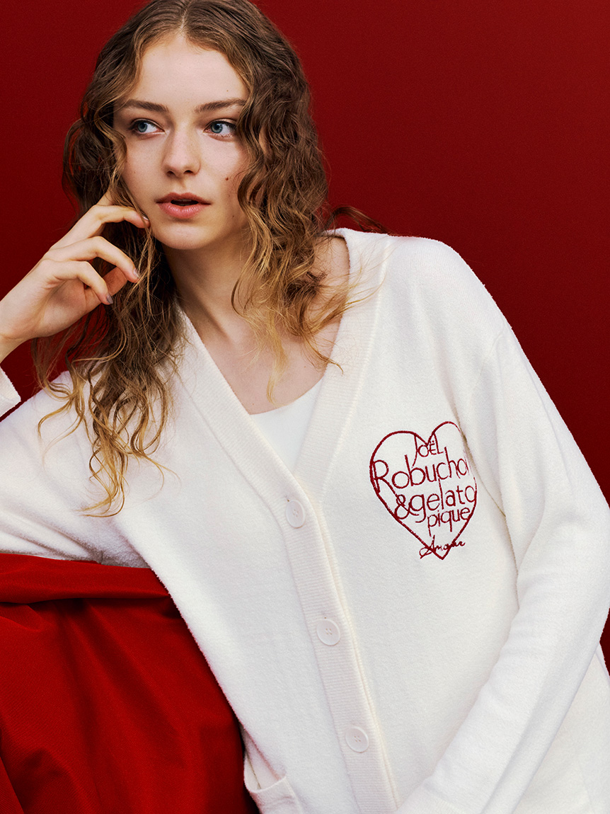 JOEL ROBUCHON】スムーズィーシルクカーディガン(カーディガン・ガウン