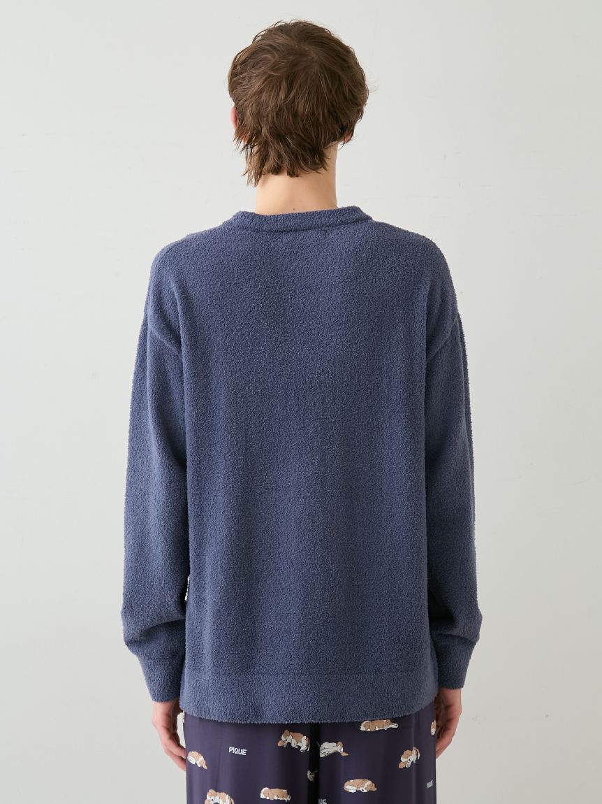 HOMME】エアリーモコスリーピングドッグプルオーバー(ニットプル
