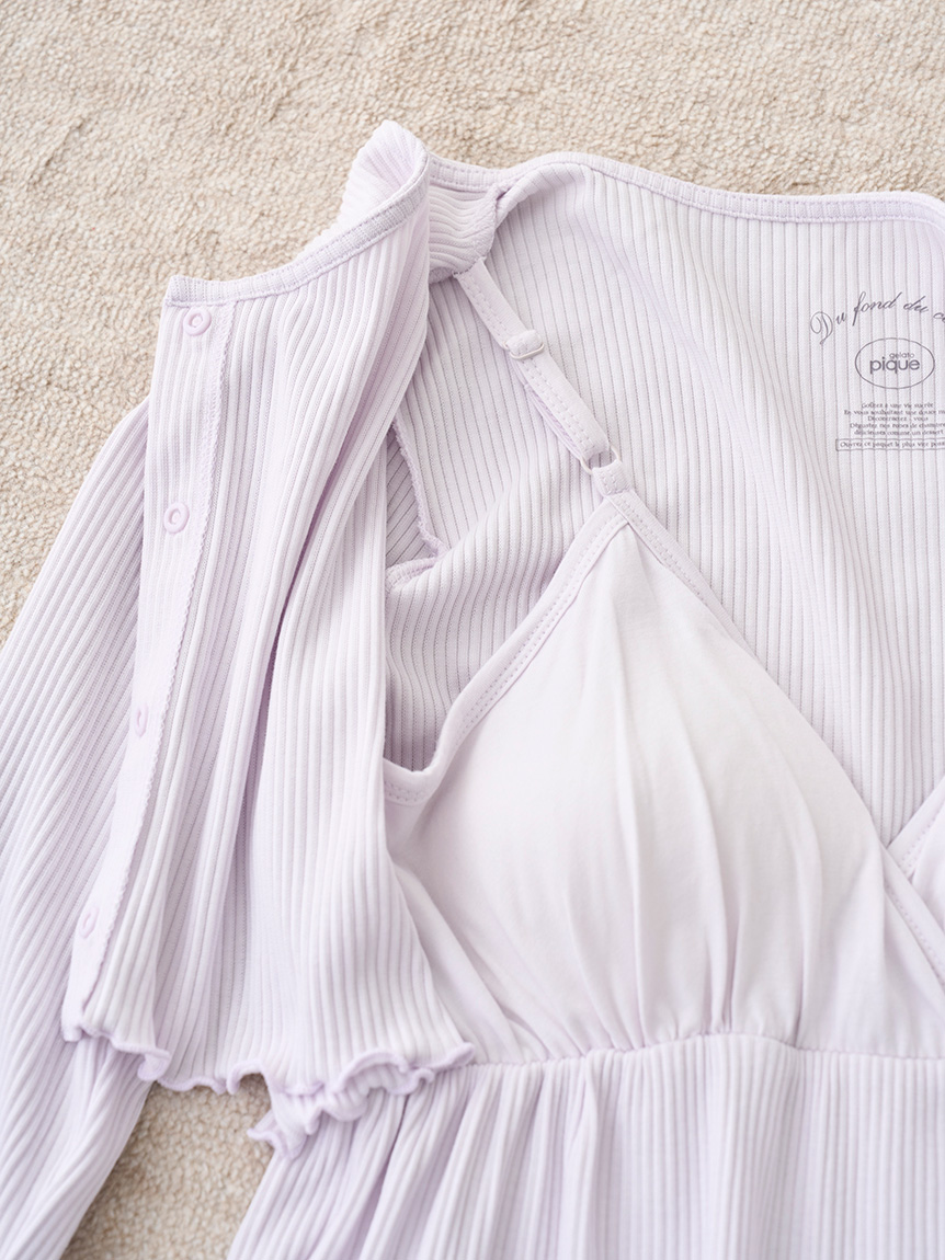 マタニティリブワンピース(ワンピース)｜ルームウェア・パジャマ通販の