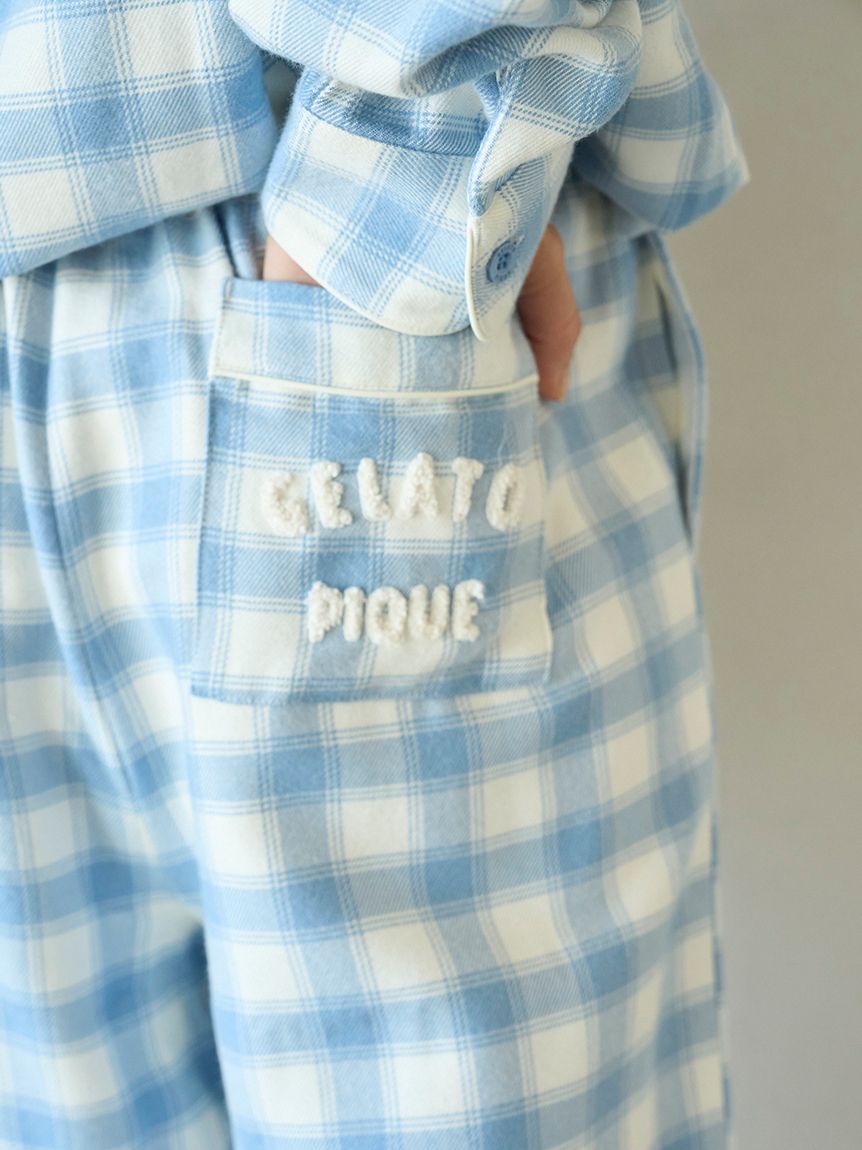 プレッピーネルチェックロングパンツ(ロングパンツ)｜ルームウェア