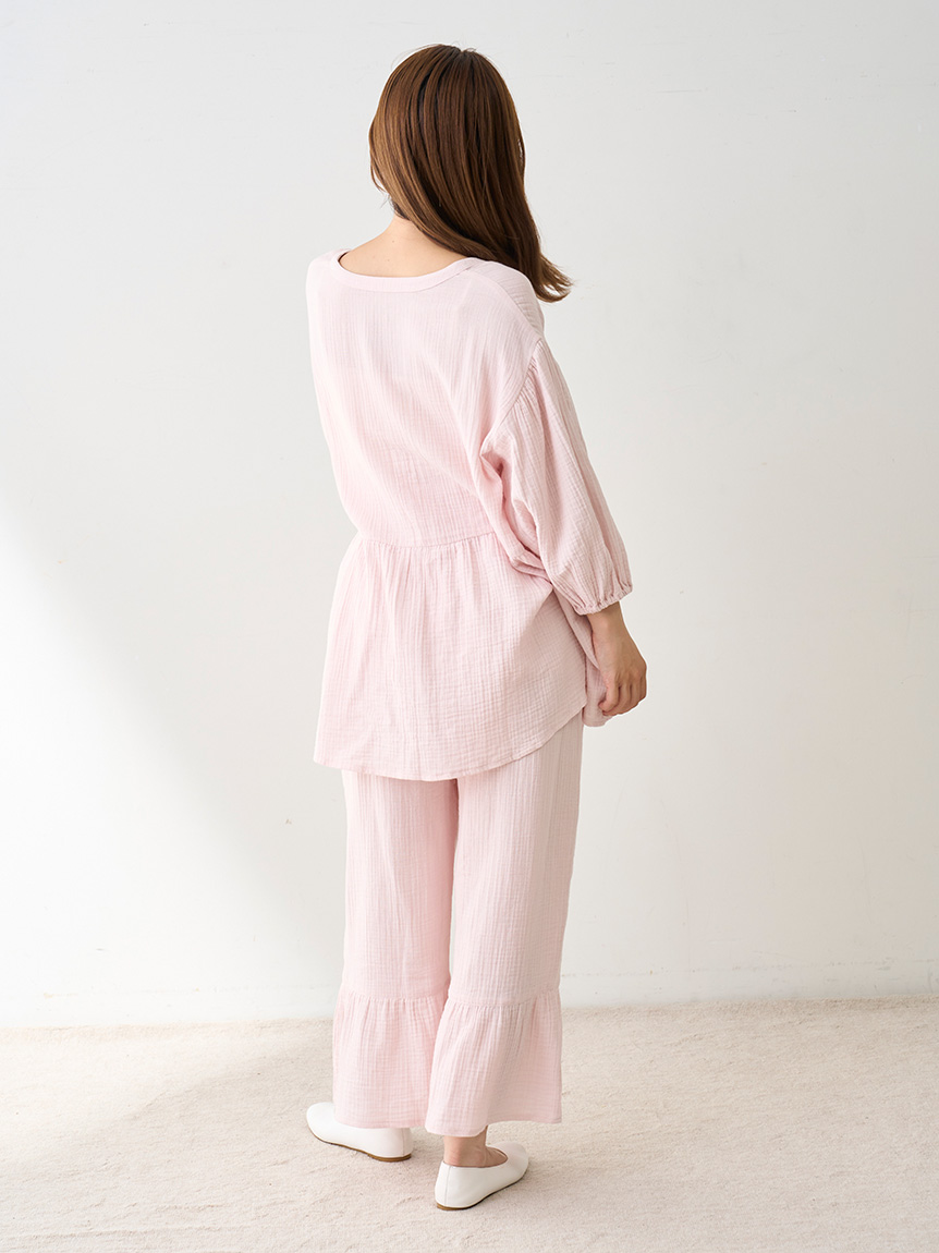 マタニティガーゼプルオーバー(シャツ)｜ルームウェア・パジャマ通販の