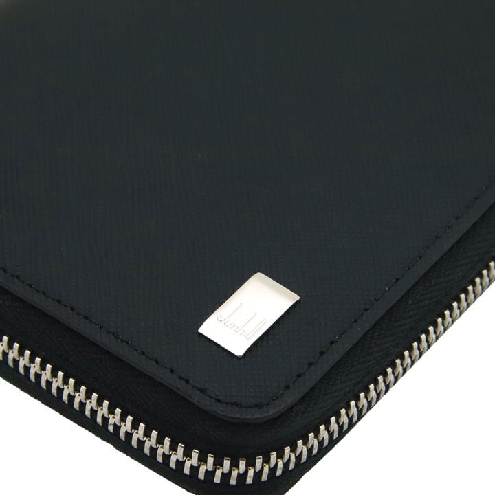ダンヒル 財布 DUNHILL ラウンドファスナー長財布 プレーン ブラック