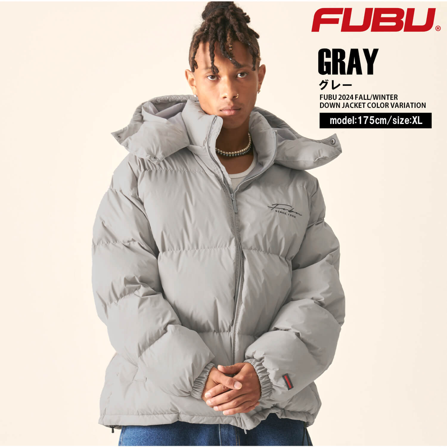 期間限定セール】FUBU フブ ダウンジャケット メンズ 長袖 中綿