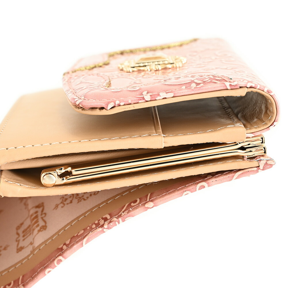 アナスイ 財布 二つ折り財布 がま口財布 ピンク ANNA SUI 316905-33 k