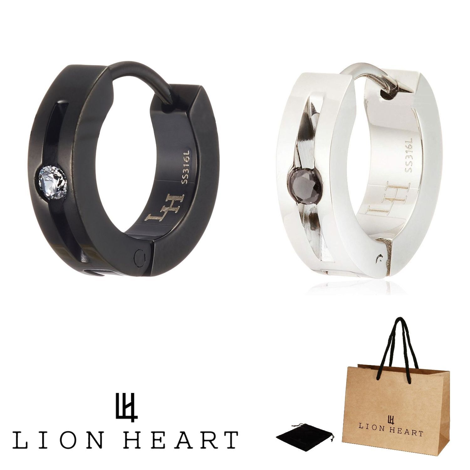 正規品 送料無料 ライオンハート LION HEART シングル 片耳 フープ