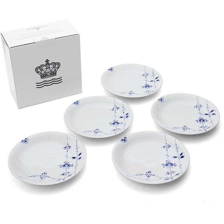 ロイヤルコペンハーゲン 2500 ブルーパルメッテ 050 プレート 5枚