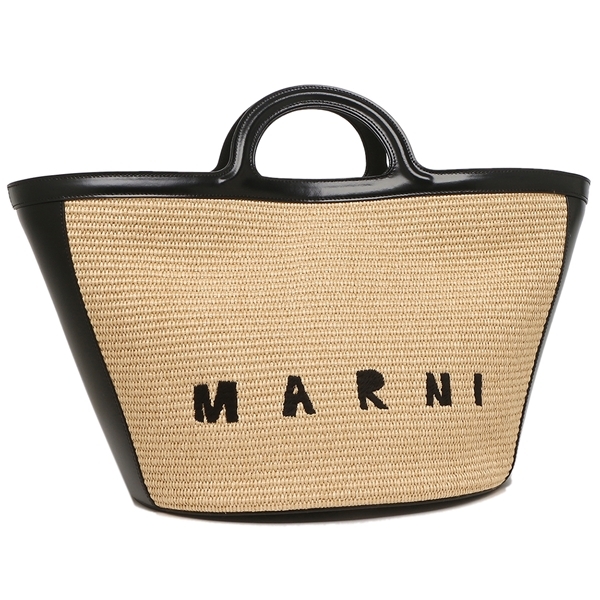 美品 MARNI マルニ FLOWER CAFE キャット バスケット トート