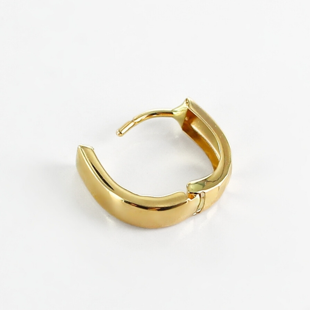 片耳ピアス K18 18金 ピアス ユニセックス メンズ レディース 馬蹄型