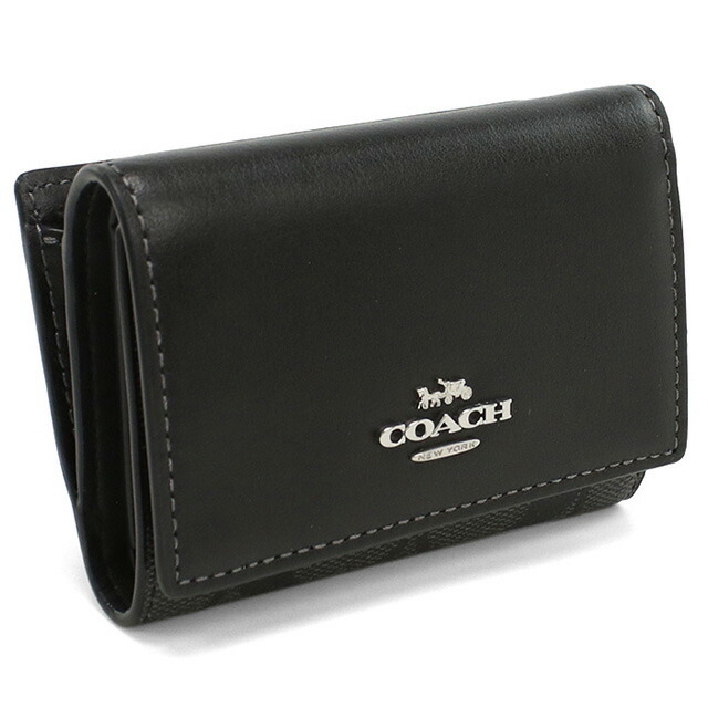 コーチ 三折財布小銭入付き レディース ブランド COACH CM761 ブラック