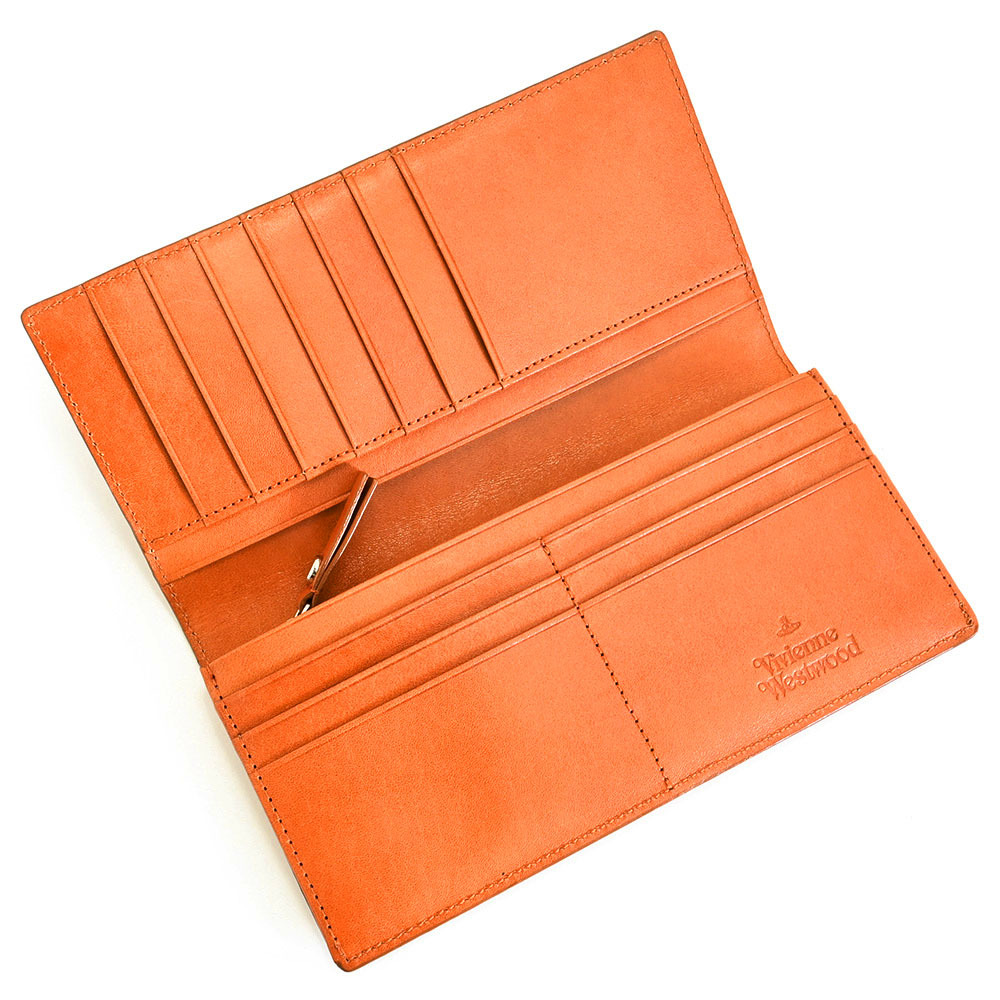 ヴィヴィアンウエストウッド 財布 長財布 オレンジ Vivienne Westwood