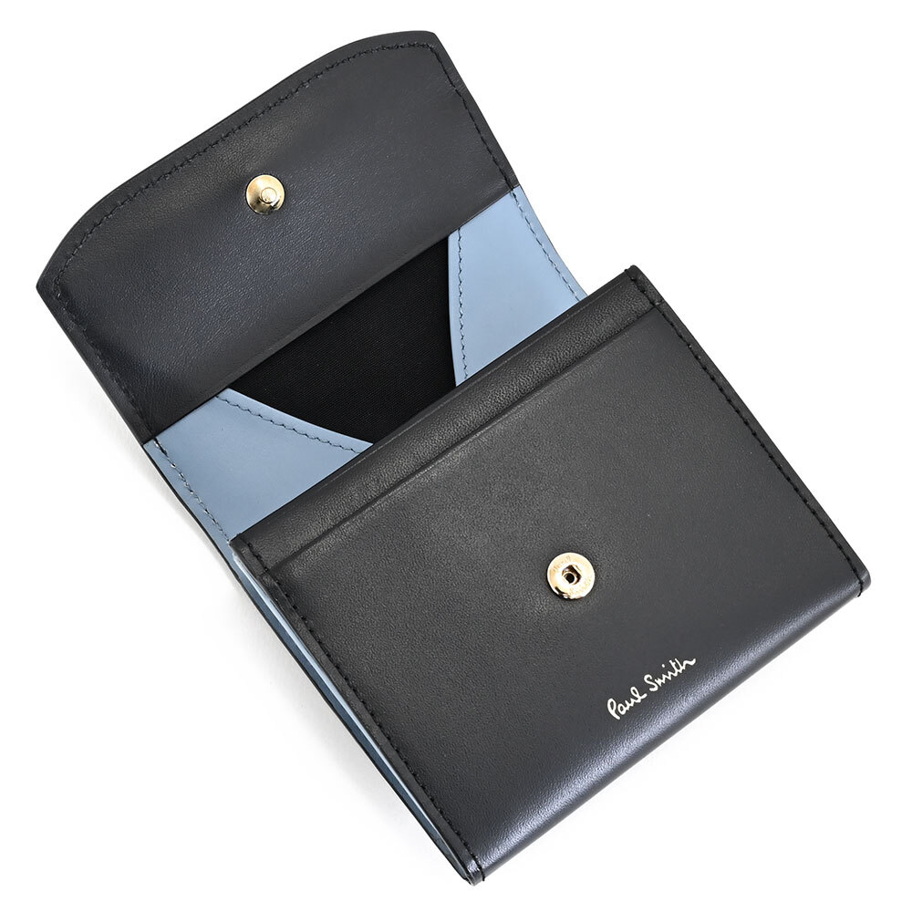 ポールスミス 財布 二つ折り財布 BOX型 黒(ブラック) Paul Smith