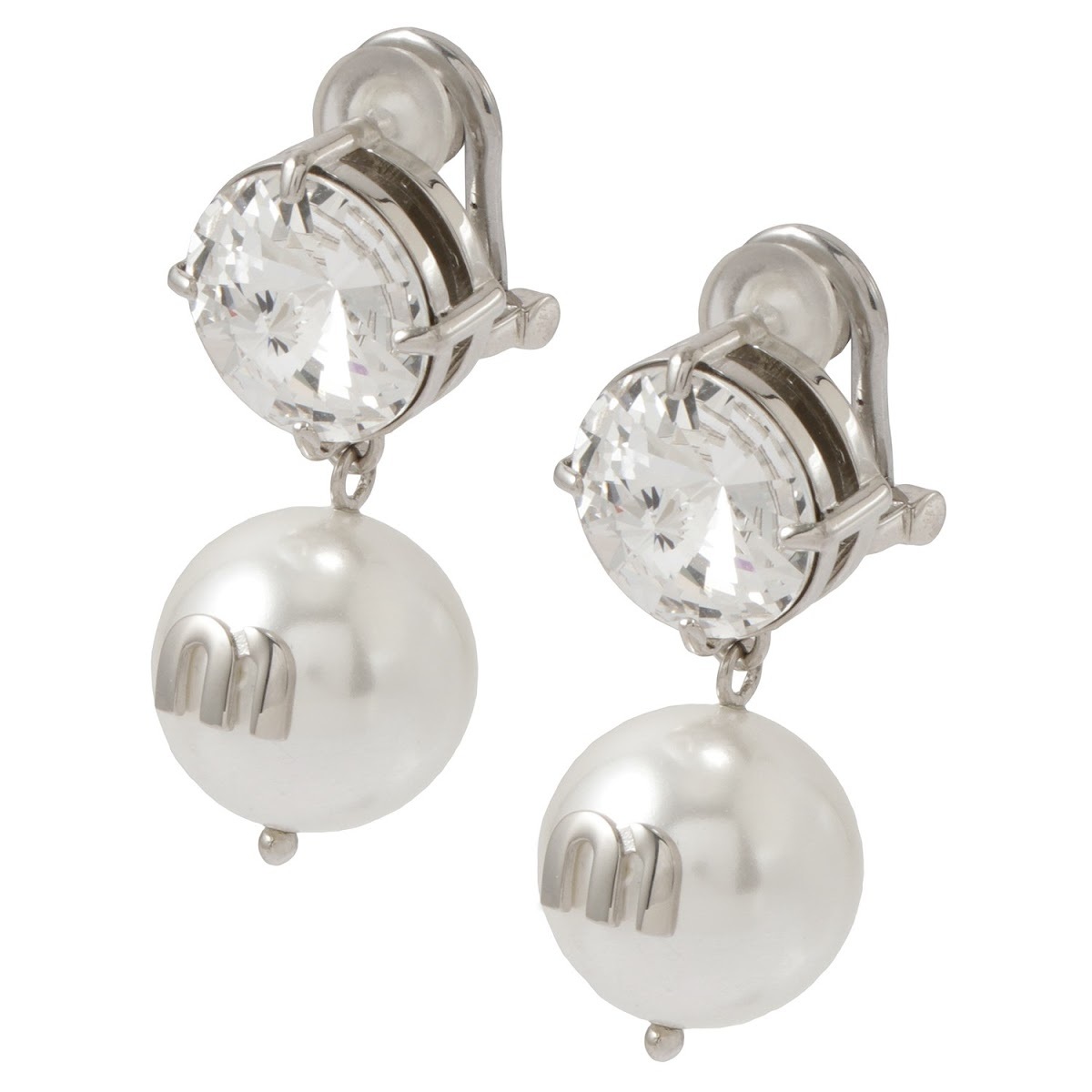 ミュウミュウ MIUMIU 5JO561 2D4Y F0ZJJ ソリテール ジュエル クリップ