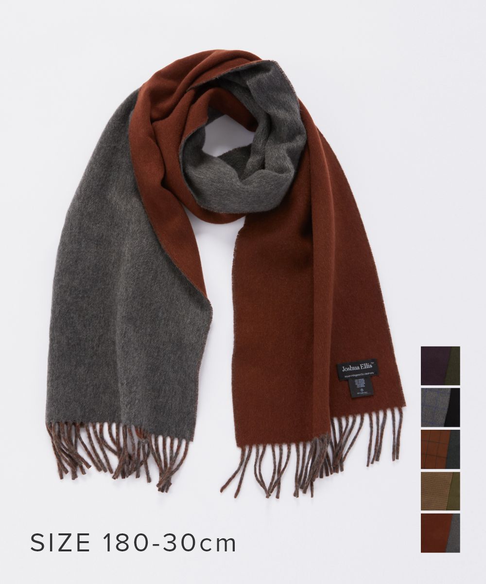ジョシュアエリス Joshua Ellis マフラー メンズ レディース 30×180
