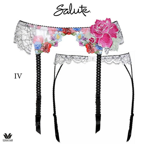 ワコール サルート 60G ガーターベルト GTJ660 M - 【ジュネワコー