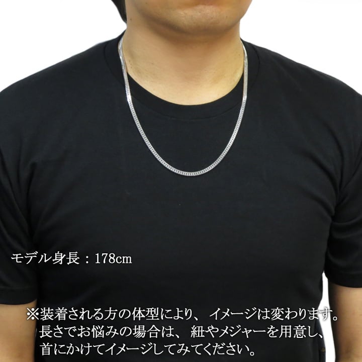 シルバー喜平ネックレス 6面ダブル 六面 シルバー925 40g-60cm 喜平