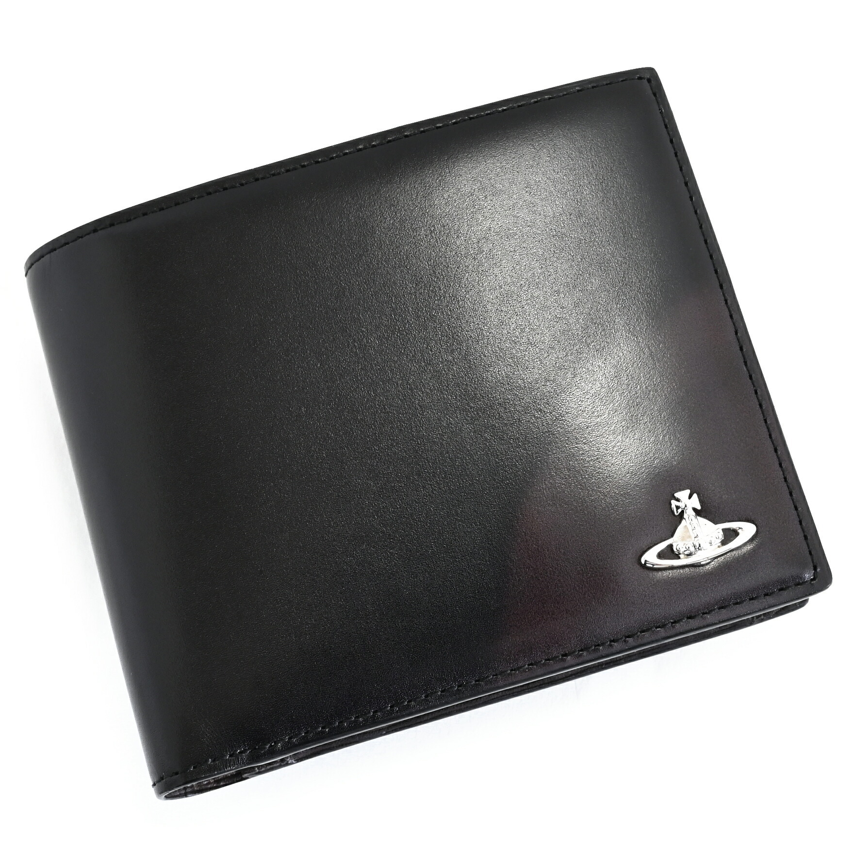 ヴィヴィアンウエストウッド 財布 二つ折り財布 黒×ボルドー Vivienne