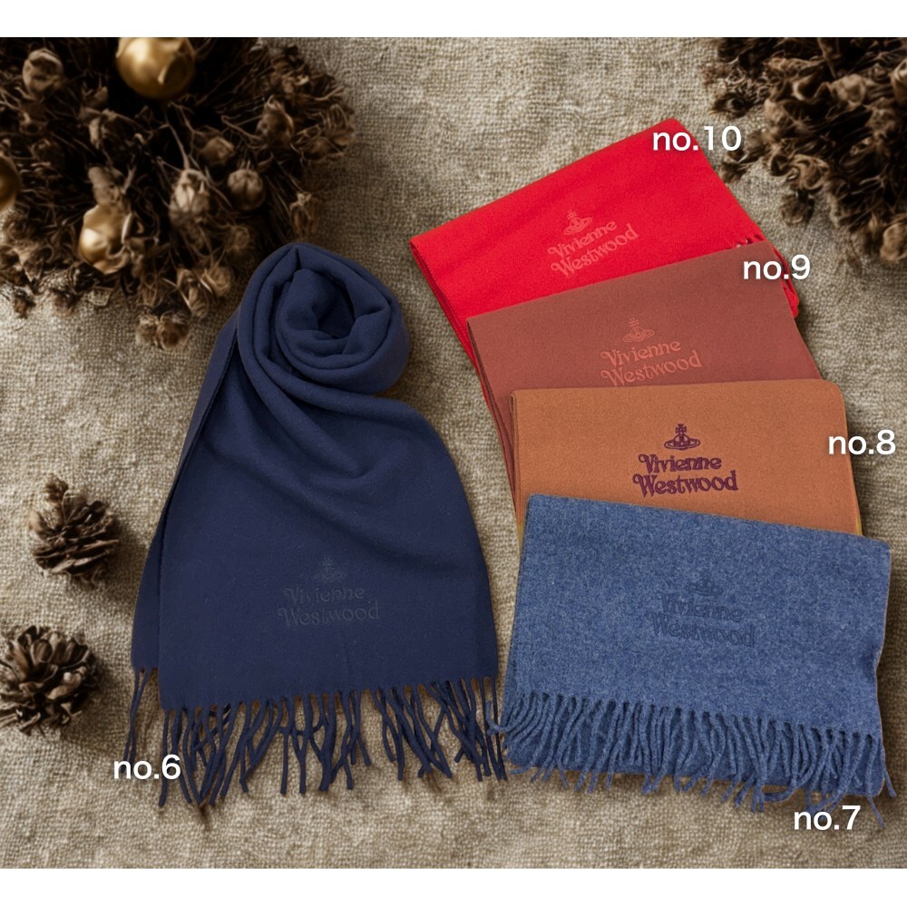 ウールマフラー ラッピング済 ギフトセット ヴィヴィアンウエスト
