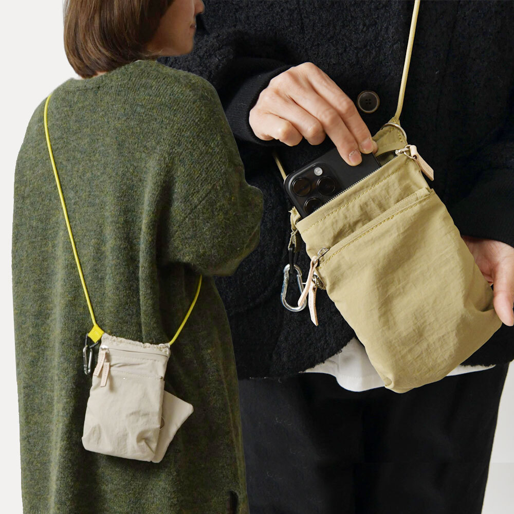 EARTH MADE アースメイド】 6POCKET INSIDE PRINT MINI SHOULDER / 6