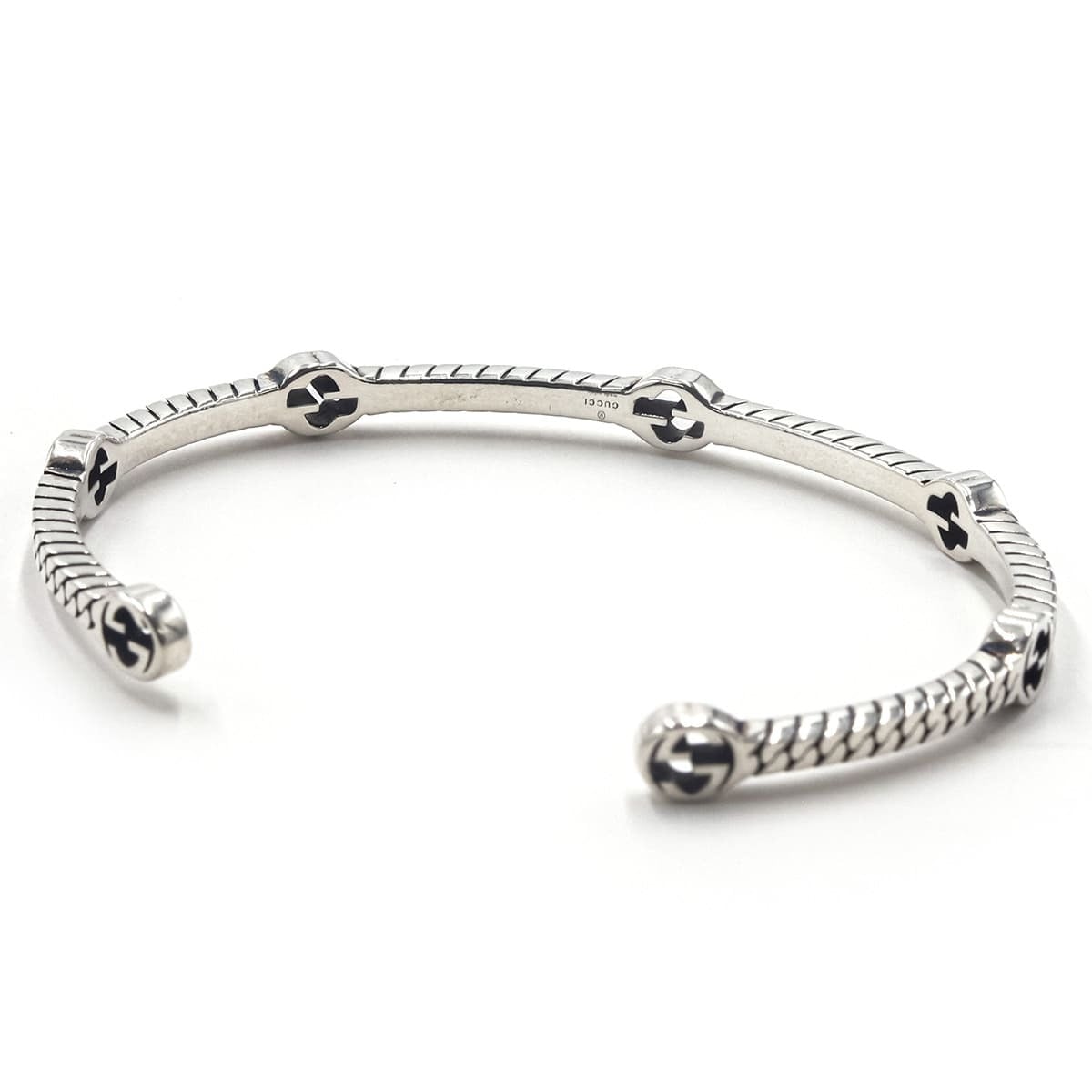 正規BOX 付き 】 グッチ ブレスレット メンズ シルバー 925 GUCCI