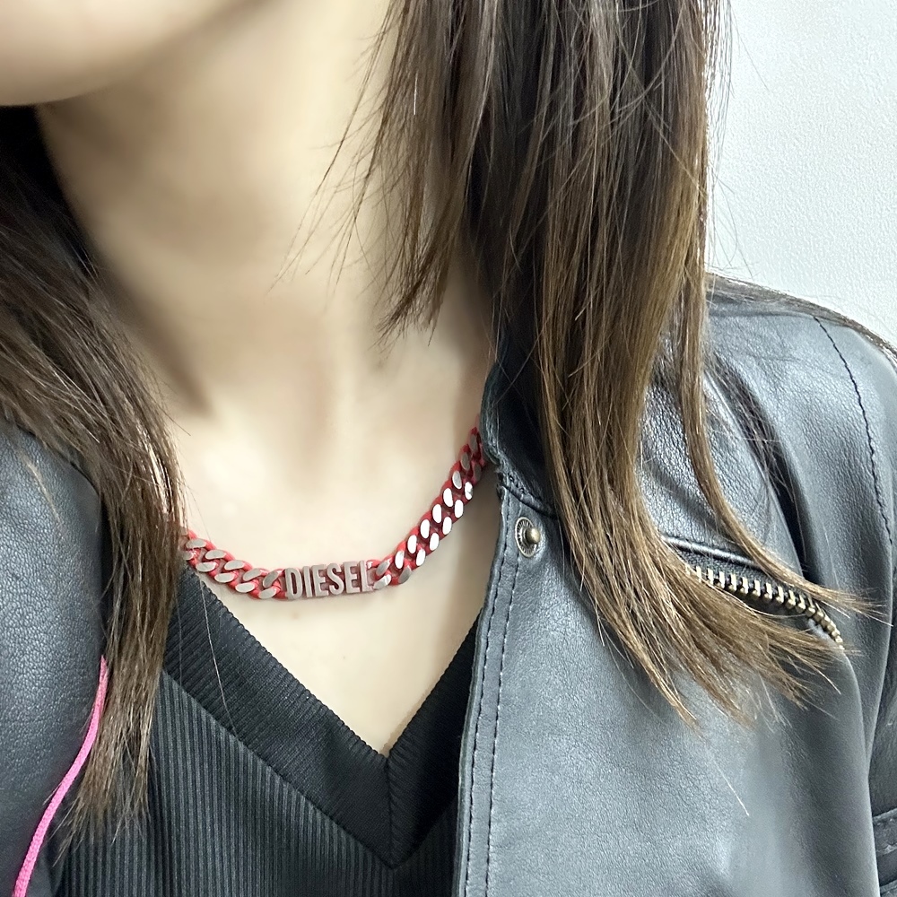 ディーゼル チェーンネックレス メンズ レディース おしゃれ ペアでも