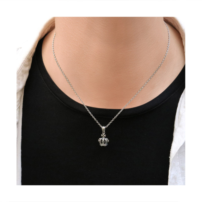 FREE STYLE クラウン 王冠 シルバー メンズネックレス メンズ