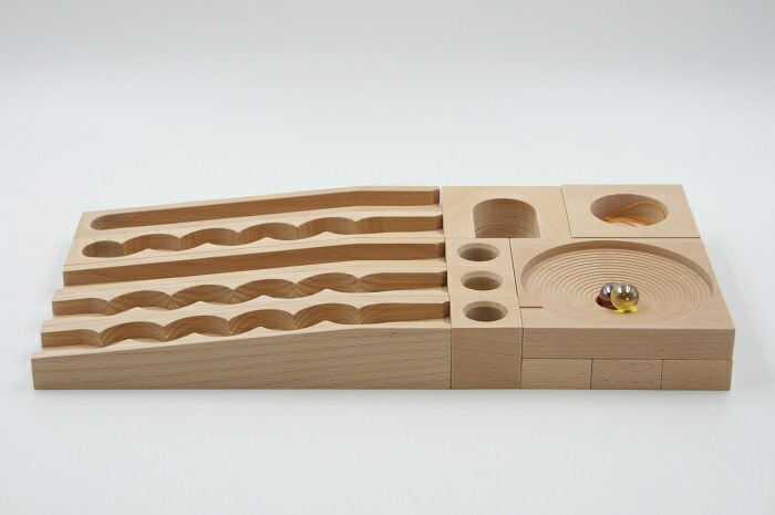 小さな大工さん ビー玉ころがしレールとレールパーツのセット ビー玉