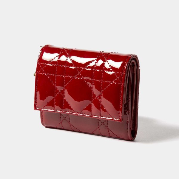 Dior ディオール Lady Dior ロータスウォレット S0181OVRB 三つ折り