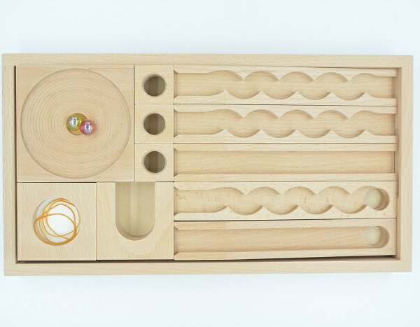 小さな大工さん ビー玉ころがしレールとレールパーツのセット ビー玉