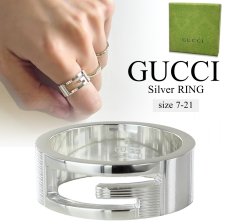 グッチ GUCCI ブランデッド G リング シルバー 032660 09840 8106