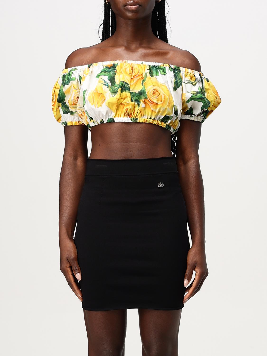 Dolce & Gabbana Top woman - Yellow | F755RTHS5NK | GIGLIO.COM